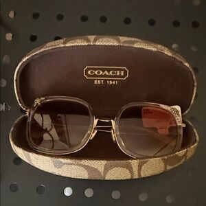Coach Tan Sunglasses with Case